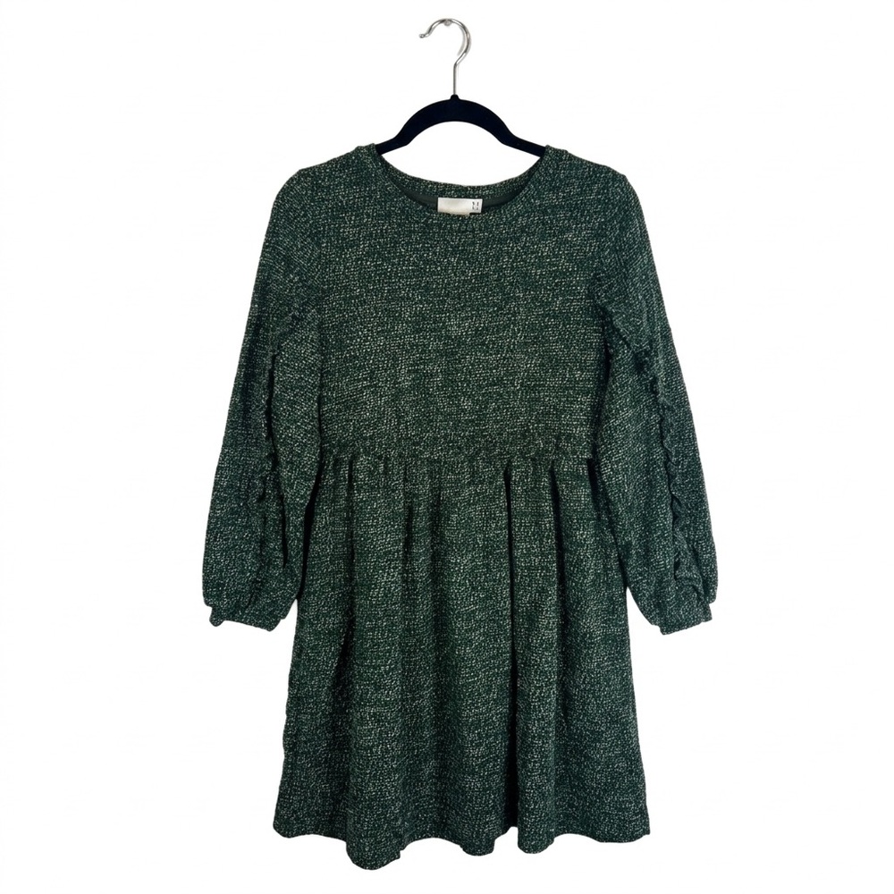 NWT Anthropologie RO & DE Stella Ruffled Green Mini Dress Multiple Petite Sizes - Picture 2 of 9